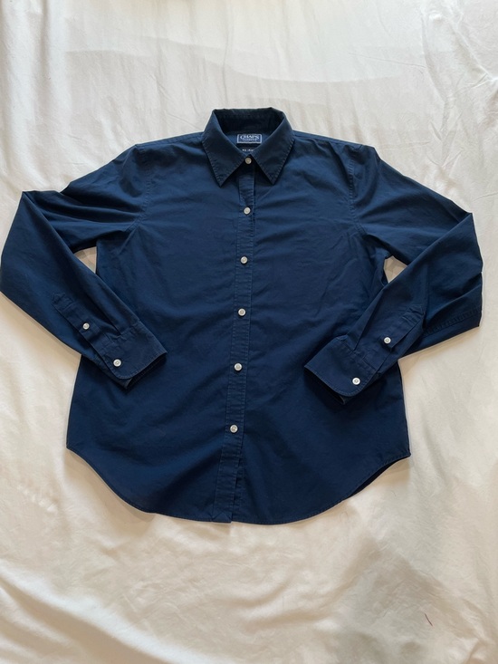 Chaps Other - Chaps Boys Navy Button-Front Long Sleeve Shirt
